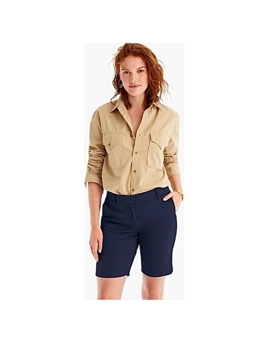 J. Crew Andie Navy Shorts Size 4